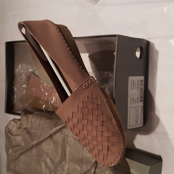 Me Too Woven Nubuck Leather WEDGE FLAT Comfort Loafer Slip-On NEW NIB Rosewood - Picture 5 of 12